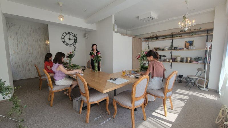 自由が丘・奥沢のルノルマンカード占い教室の内観